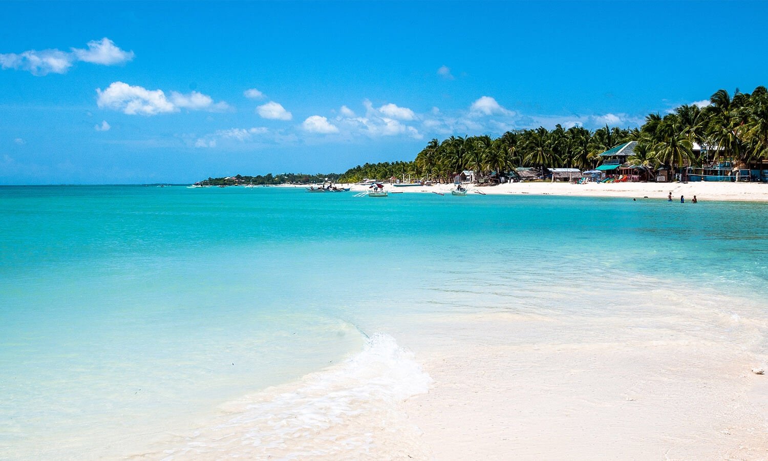 Bantayan Island White sand clear blue water