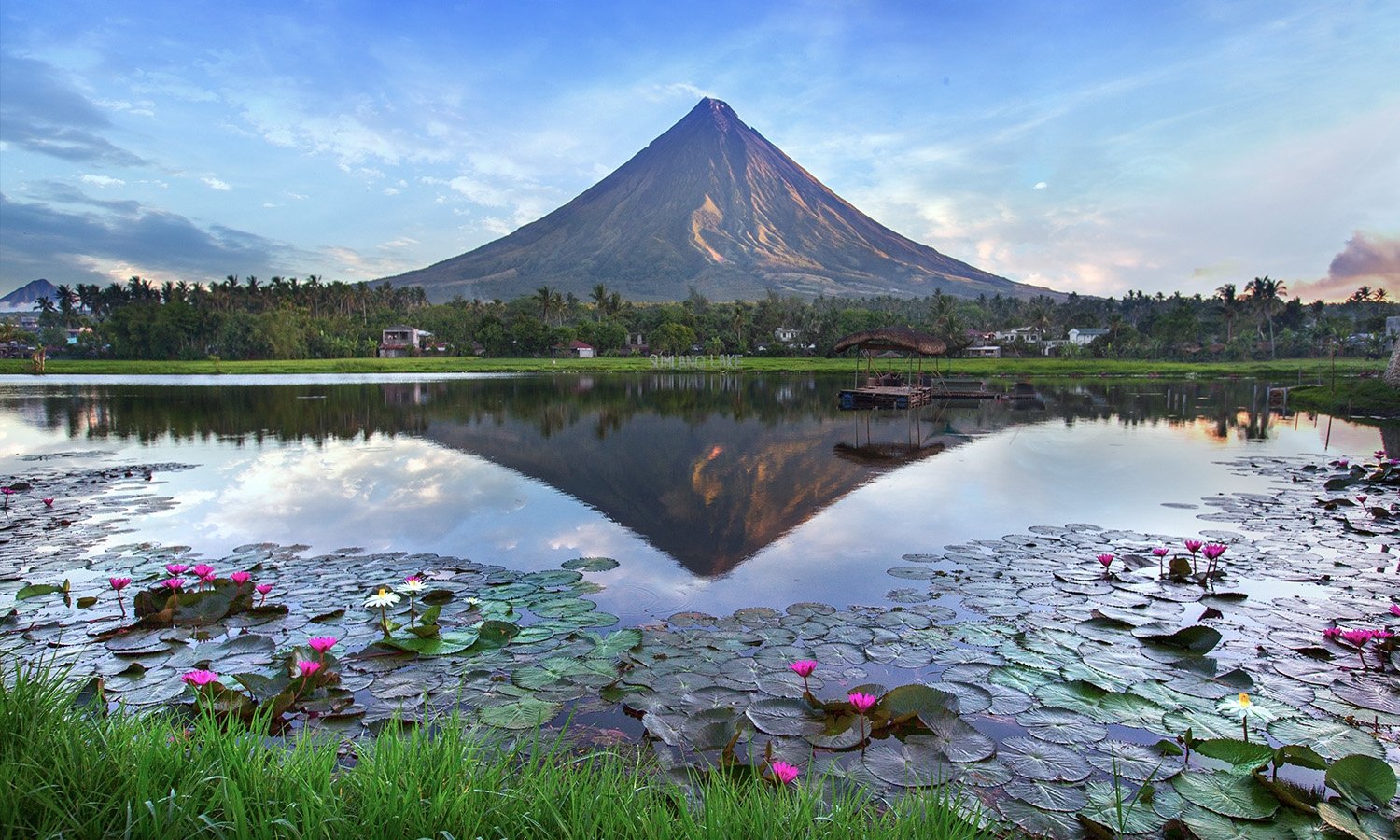 Early morning view of Mayon Volcano
