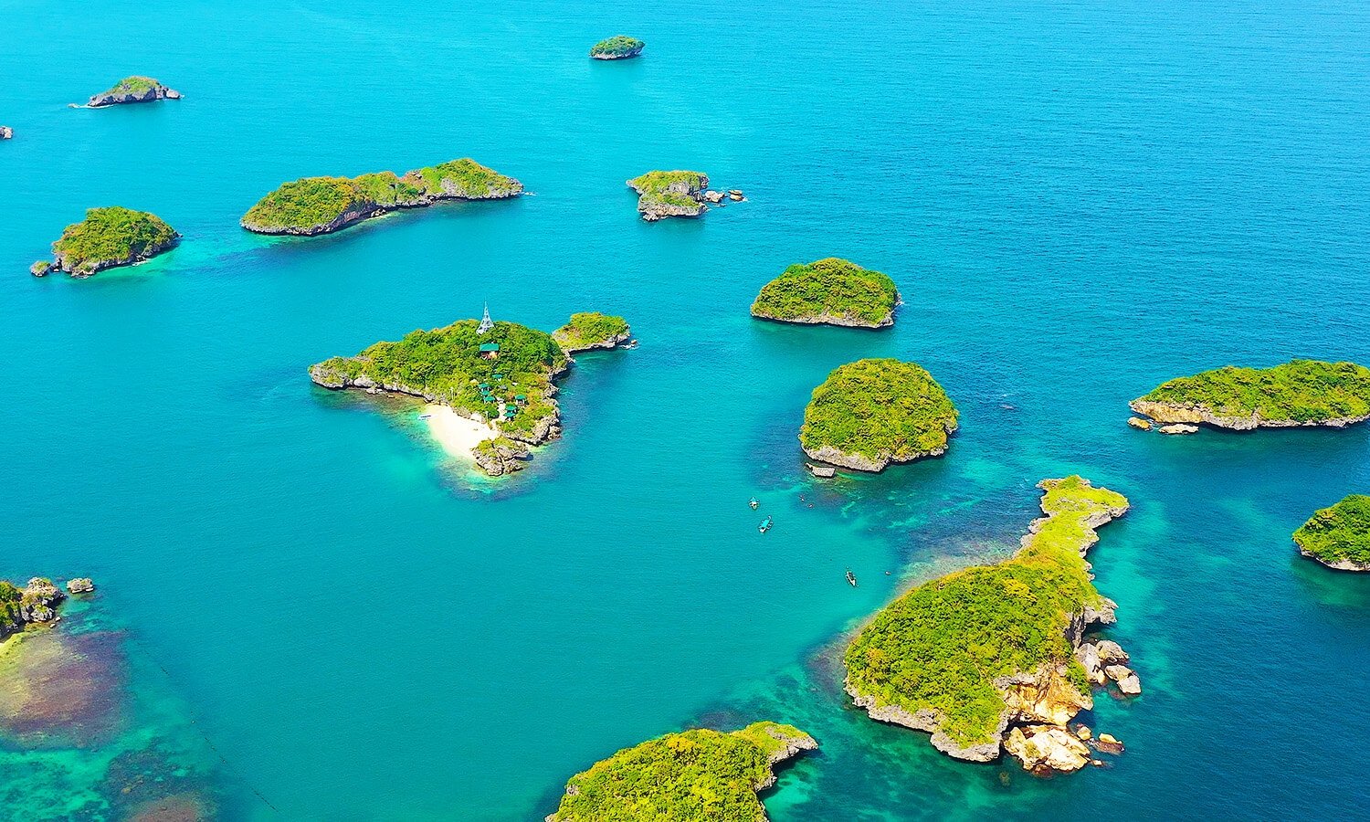 Hundred Islands Alaminos Pangasinan Aerial View