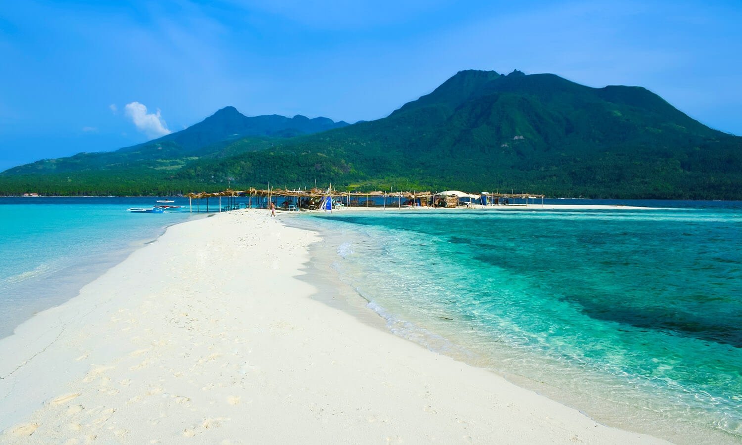 White sand beach in Camiguin