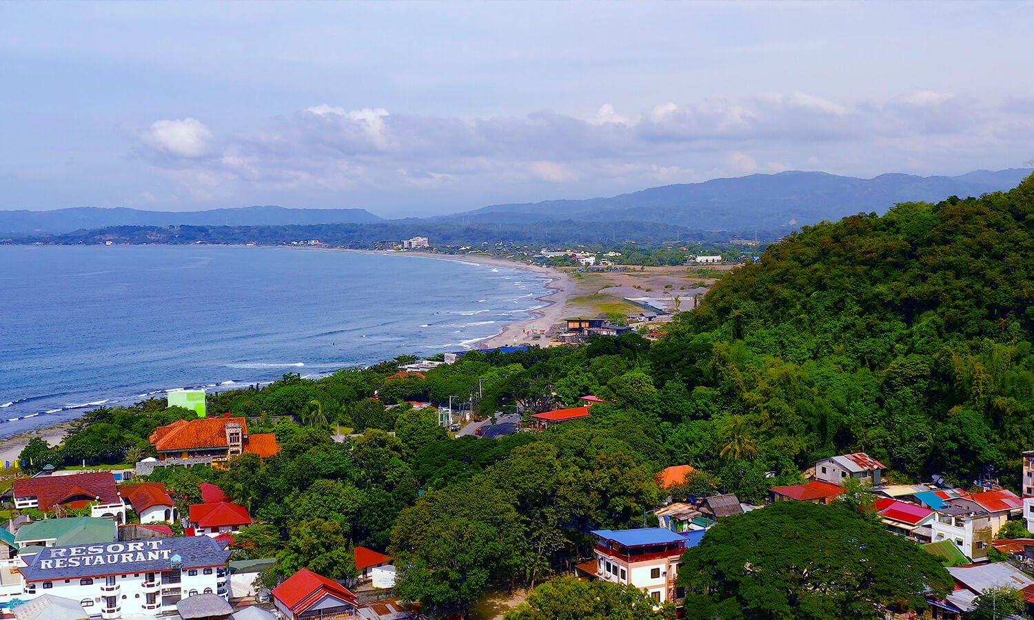 San Juan, La Union, Philippine sea coast beach
