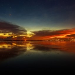 Sunset sky over Mactan Island