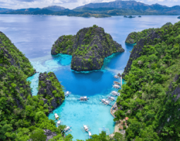 Aerial view of Kayangan Lake