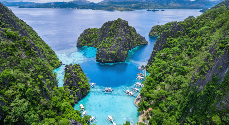 Aerial view of Kayangan Lake