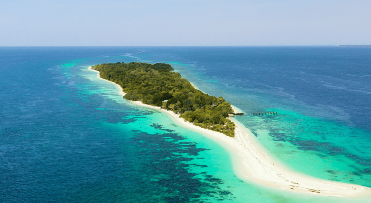 Little Santa Cruz Island aerial view