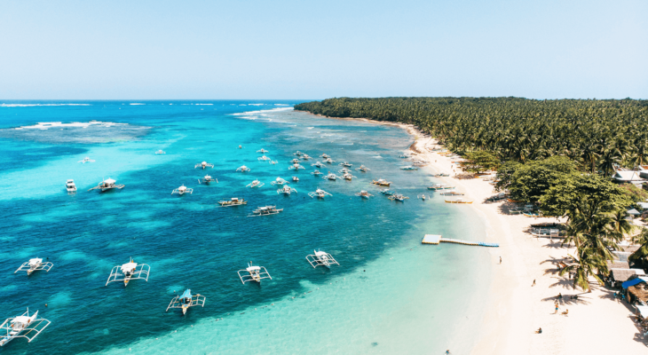Daku Island Sairgao aerial view