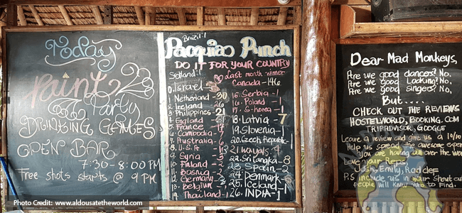 Pacquiao punch drink leader board in El nido